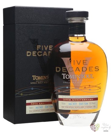 Tomintoul  Five Decades 50 Anniversary  Spec. release Speyside whisky 50% vol.  0.70 l