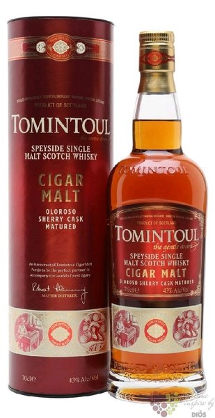 Tomintoul  Cigar malt  Speyside whisky 40% vol.  0.70 l