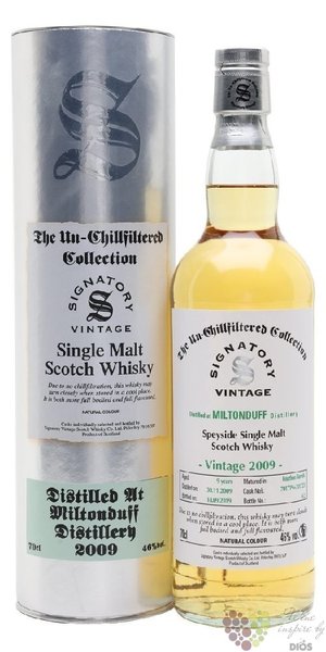 Miltonduff 2009  Signatory Unchillfiltered  Speyside whisky 46% vol.  0.70 l