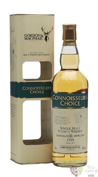 Glenallachie  Gordon &amp; MacPhail Connoisseurs choice  1999 Speyside whisky 46%vol.  0.70 l