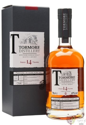 Tormore 14 years old Speyside single malt whisky 43% vol.  0.70 l