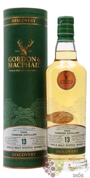 Tormore  Gordon &amp; MacPhail Discovery  aged 13 years Speyside whisky 43% vol.  0.70 l