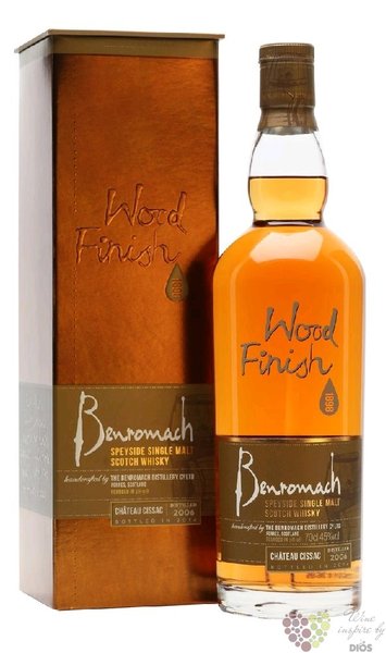 Benromach Wood finish  Chateau Cissac cask  2006 single malt Speyside whisky 45% vol.   0.70 l