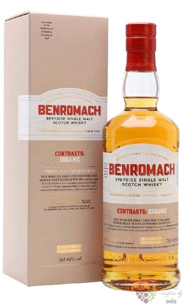 Benromach Contrasts  Organic  2012 Speyside whisky 43% vol.  0.70 l