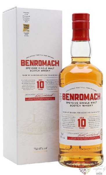 Benromach 10 years old 2020 release Speyside whisky 43% vol.  0.70 l