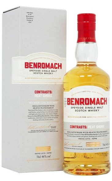 Benromach  Peat smoke  2009 single malt Speyside whisky 46% vol.  0.70 l
