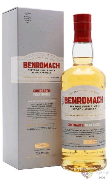 Benromach Contrasts  Peat smoke 2010   Speyside whisky 46% vol.  0.70 l
