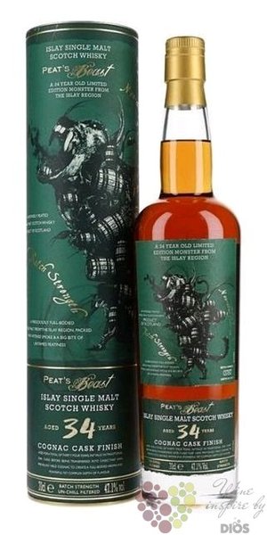 Peats Beast 1985 aged 34 years single malt Islay whisky 47.1% vol.  0.70 l