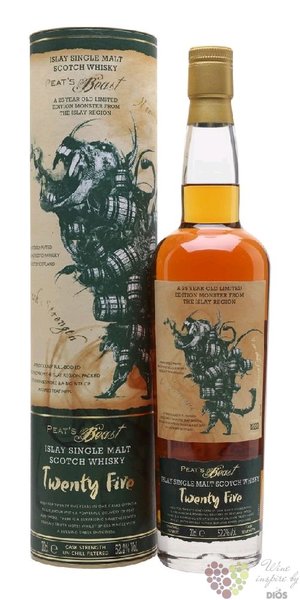 Peats Beast aged 25 years single malt Islay whisky 52.2% vol.  0.70 l