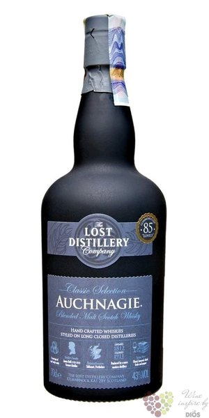the Lost distillery   Auchnagie Classic  blended malt Scotch whisky 43% vol.  0.70 l