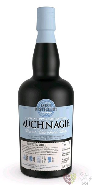 the Lost destillery  Archivist Auchnagie  blended malt Scotch whisky 46% vol.  0.70 l