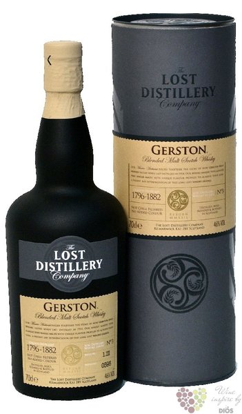 the Lost distillery  Gerston no.3  blended malt Scotch whisky 46% vol.  0.70 l