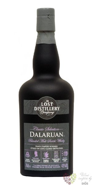 the Lost distillery  Dalaruan  blended malt Scotch whisky 43% vol.  0.70 l