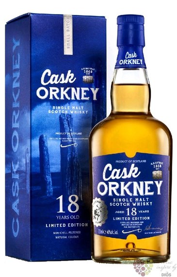 Cask Orkney 18y Scotland single malt whisky by A.D. Rattray 46% vol.  0.70 l