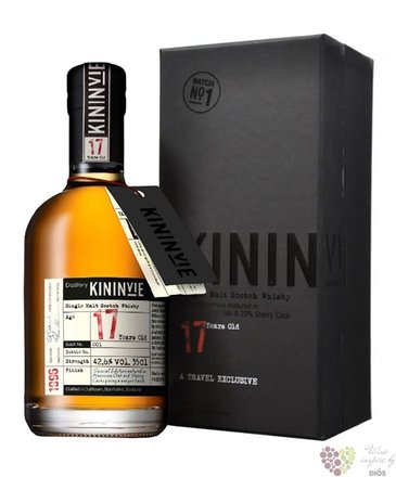 Kininvie 1996 aged 17 years batch no.1 Speyside single malt whisky 42.6% vol.  0.35 l