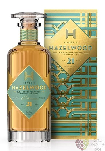 Hazelwood aged 21 years Scotch whisky by William Grants 40% vol.  0.50 l
