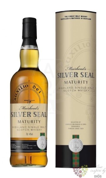 Muirheas Silver Seal Maturity Speyside single malt whisky 40% vol.  0.70 l