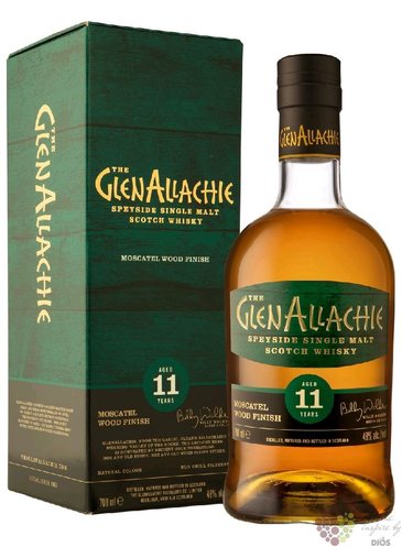 GlenAllachie  Moscatel wood  aged 11 years Speyside whisky 48% vol.  0.70 l
