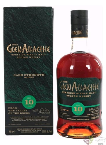 GlenAllachie  Cask strength batch 7.  aged 10 years Speyside whisky 56.8% vol. 0.70 l