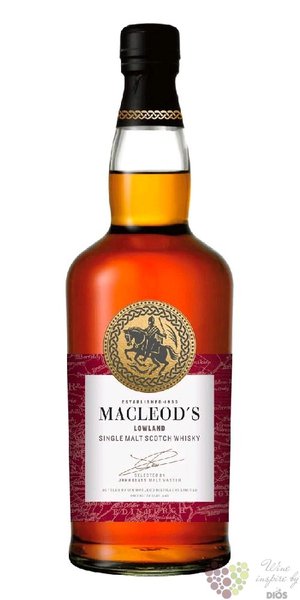Macleods Regional Malts  Lowlands  malt Scotch whisky 40% vol.  0.70 l
