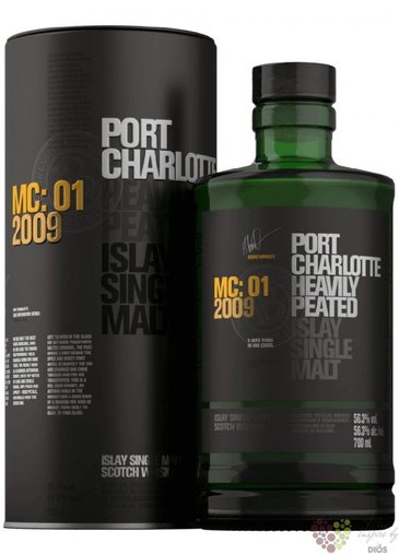 Port Charlotte 2009  mc.01  Islay whisky by Bruichladdich 56.3% vol.  0.70 l