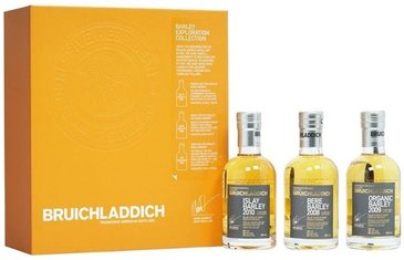 SET Whisky Bruichladdich Explore Barley 50%3x0.20l