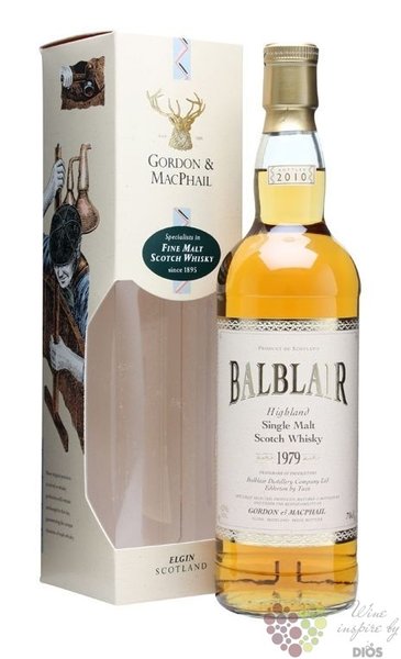 Balblair 1979  Gordon &amp; MacPhail Rare vintage  Highland whisky 43% vol.  0.70 l