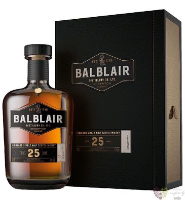 Balblair aged 25 years Single malt Highland whisky 46% vol.  0.70 l
