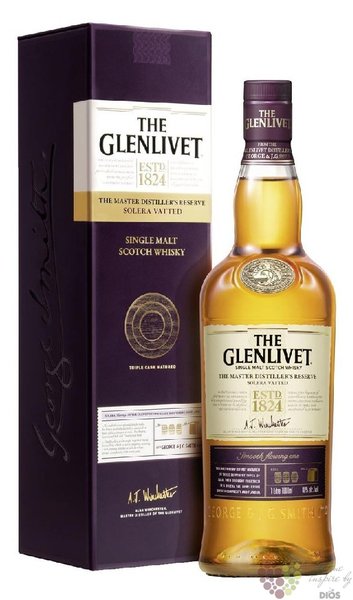 Glenlivet Master distillers reserve  Solera vatted  single malt Speyside whisky 40% vol.   1.00 l