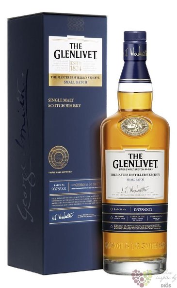 Glenlivet Master distillers reserve  Small batch  single malt Speyside whisky 40% vol.  0.70 l