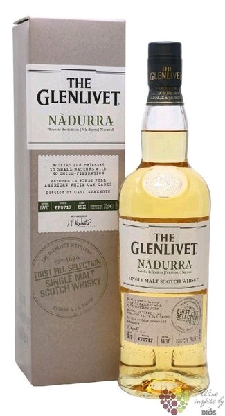 Glenlivet Nadurra first fill selection  batch FF0117  Speyside whisky 59.1% vol.  0.70 l