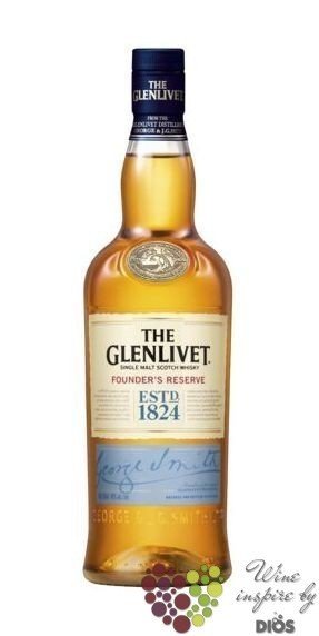 Glenlivet „ Founders reserve ” Speyside single malt whisky 40% vol.   0.20 l