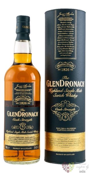GlenDronach  Cask strength batch 9  single malt Highland whisky 59.4% vol.  0.70 l