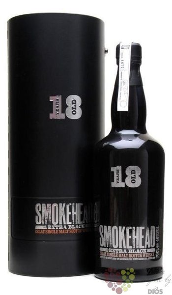 Smokehead  Extra Black  aged 18 years Islay whisky by Ian MacLeod 46% vol.  0.70 l