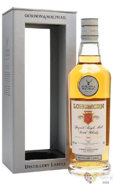 Longmorn  Gordon &amp; MacPhail Distillery labels  2005 Speyside whisky 43% vol.0.70 l