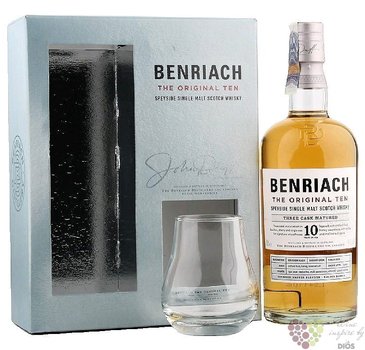 BenRiach  the Original Ten  glass set aged 10 years Speyside whisky 43% vol.  0.70 l