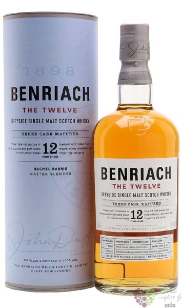 BenRiach  the Twelve  aged 12 years Speyside whisky 46% vol.  0.70 l