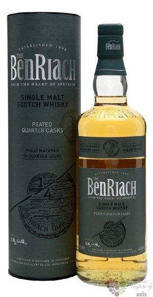 BenRiach  Quarter cask Peated  single malt Speyside whisky 46% vol.  0.70 l
