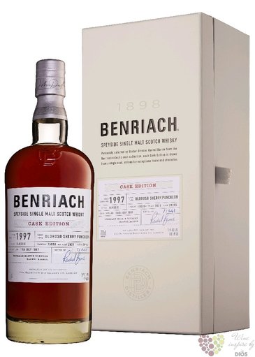 BenRiach Cask ed. 1997  Virgin wood  bott. 2020 Speyside whisky 51.6% vol.  0.70 l