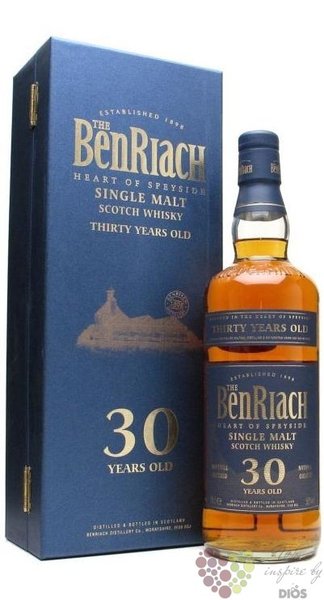 BenRiach aged 30 years Speyside single malt whisky 46% vol.  0.70 l