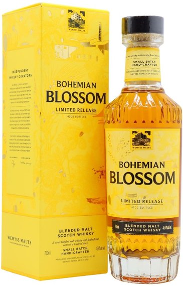 Wemyss  Bohemian Blossom  blended malt scotch Speyside Whisky  45.4% vol.  0.70 l