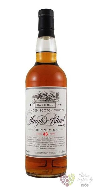 Ben Nevis  1970  43 years old single Blend Scotch whisky 44.5% vol.  0.70 l