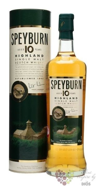 Speyburn 10 years old Speyside whisky 43% vol.  1.00 l