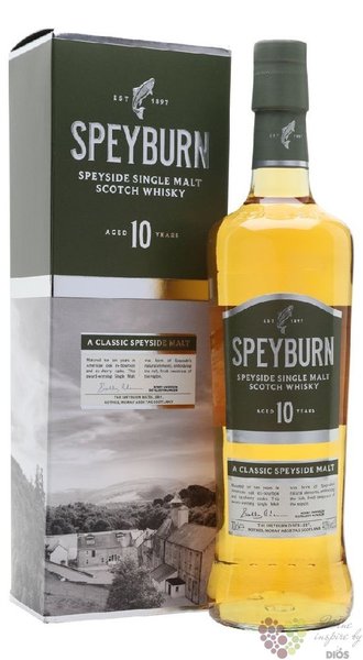 Speyburn 10 years old single malt Speyside whisky 40% vol.    0.70 l