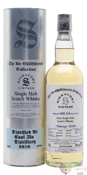 Caol Ila 2011  Signatory Unchillfiltered  single malt Islay whisky 46% vol.  0.70 l