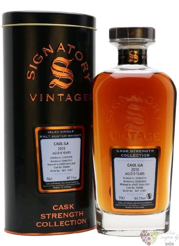 Caol Ila 2010  Signatory Vintage Cask strength  single malt Islay whisky 59,5% vol.  0.70 l
