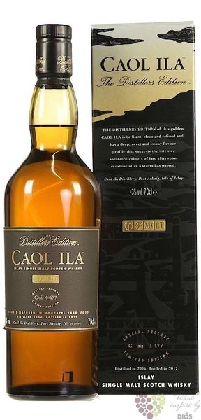 Caol Ila 2007  Distillers edition 2019  single malt Islay whisky 43% vol.  0.70 l