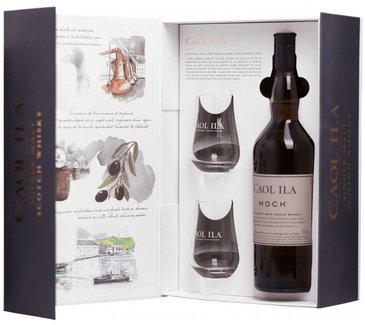 Caol Ila  Moch  glass set single malt Islay whisky 43% vol.  0.70 l