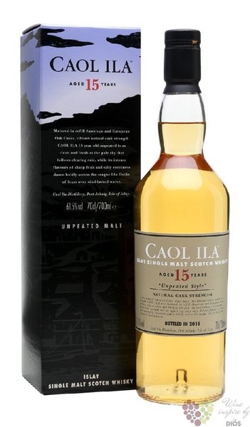 Caol Ila 2000  Unpeated special releases 2016  aged 15 yeas Islay whisky 61.5% vol.  0.70 l