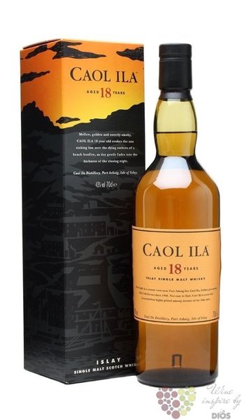 Caol Ila 18 years old Single malt Islay whisky 43% vol.  0.70 l